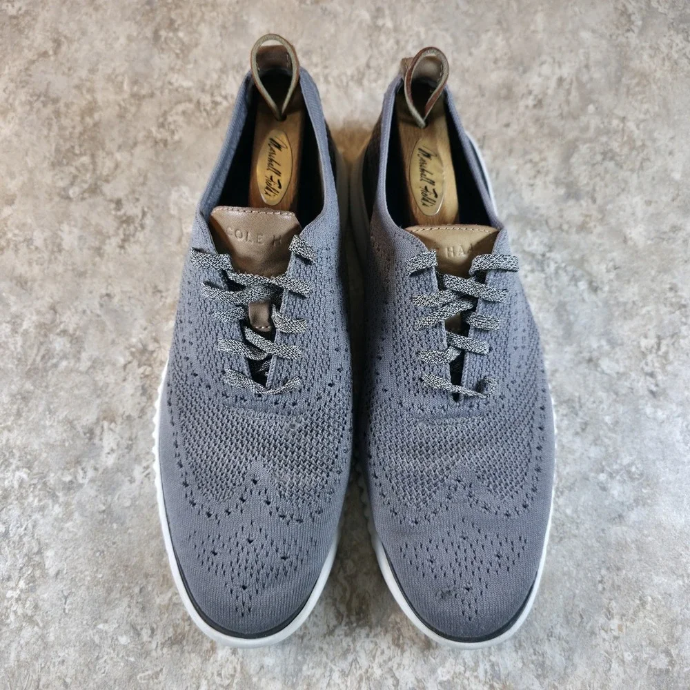 Cole Haan 2.Zerogrand Stitchlite Mens Size 9 M‎ Gray Wingtip Oxford Shoes C27947